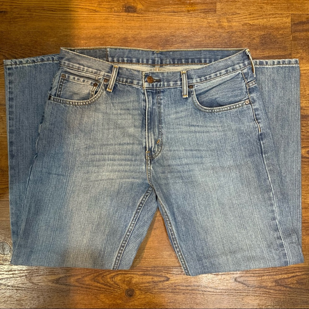 Mens Levi Strauss 569 Blue Jeans 34 x 32 Loose Fit